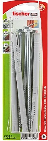 fischer SXRL 10x160 FUS K (4) Schrauben/Dübel-Sortiment, 4 Stück