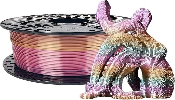 AzureFilm PLA Silk, Rainbow Tropicana, Spule, 1.75mm