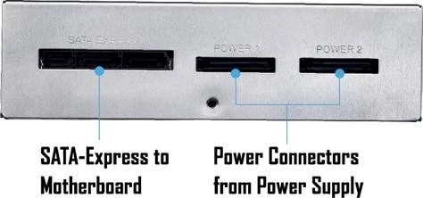 GIGABYTE GC-USB 3.1 BAY, 5.25" Multifunktionspanel