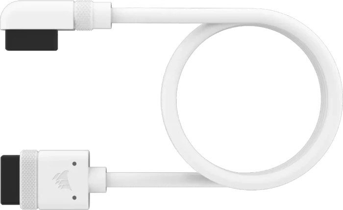 Corsair iCUE LINK Verlängerung, gewinkelt, 60cm, weiß