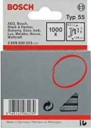 Bosch Professional Typ 55 Tacker-Klammern, 18x6mm, 1000 Stück