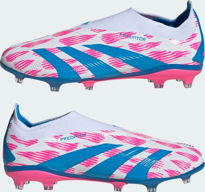 adidas Predator Elite Laceless AG cloud white/solar blue/solar pink (Junior)