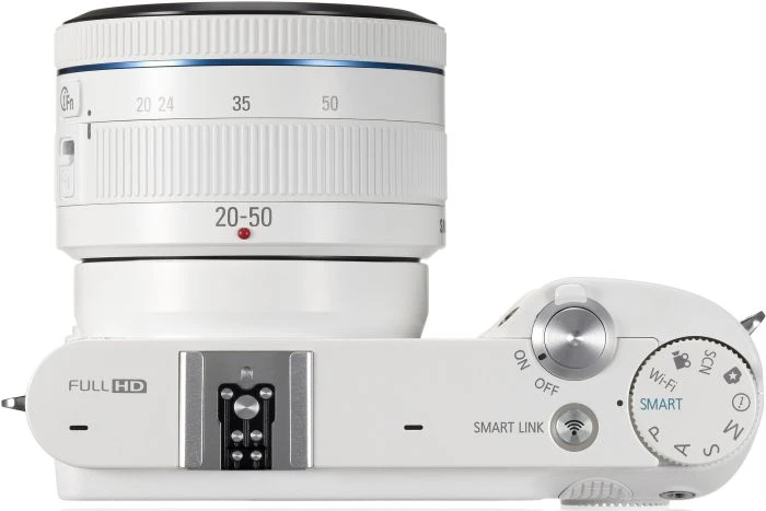 Samsung NX1000 weiß mit Objektiv NX 20-50mm 3.5-5.6 i-Function ED II