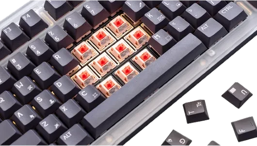 Lenovo Yoga Creative Keyboard, AngryMiao Edition, LEDs RGB, hot-swap, Light Sakura Silent, USB, US