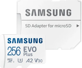 Samsung EVO Plus 2024 R160 256GB Kit, UHS-I U3, A2, Class 10