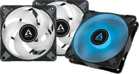 ARCTIC P12 PWM PST RGB 0dB schwarz, 120mm, 3er-Pack (ACFAN00230A)