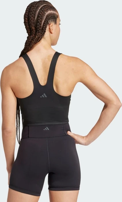 adidas All Me Medium-Support Long Line Bra Tanktop Sport-BH black (Damen)