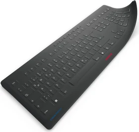 Cherry Stream Protect Membrane für Cherry Stream, Layouts: ISO-DE, Tastatur-Schutzhülle, schwarz