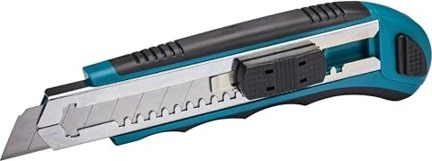Makita Abbrechklingenmesser mit Magazin, Cutter, schwarz/blau