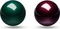 Perixx PERIPRO-303X2A 34mm für Perimice und Logitech M570, Ersatz-Trackball, 1x grün, 1x rot, 2er-Set Vorschaubild