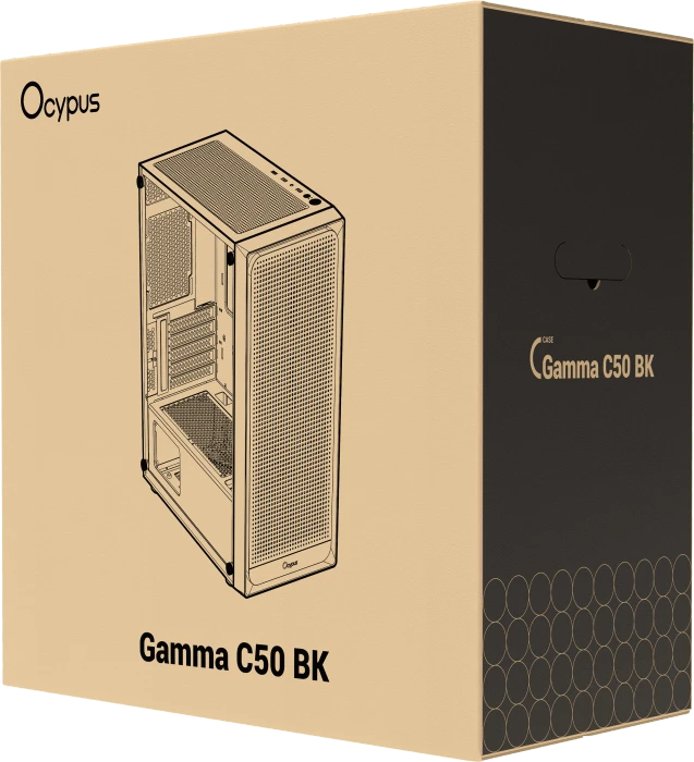 Ocypus Gamma C50, schwarz, Glasfenster