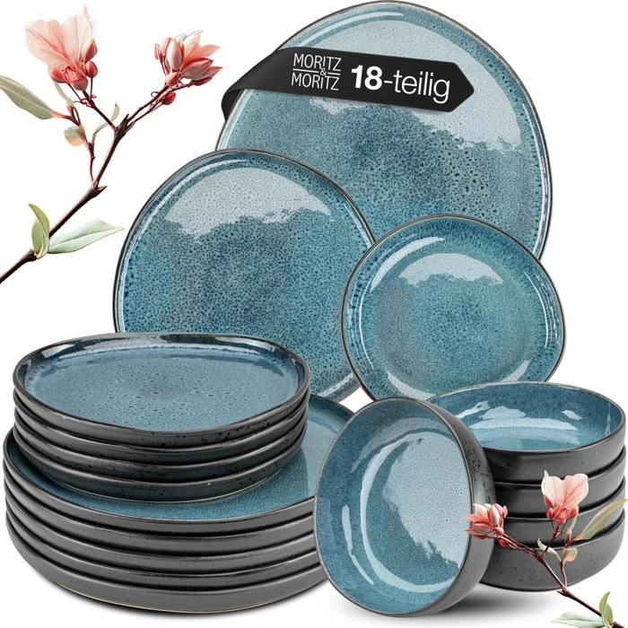 Moritz & Moritz ORGANIC Tafelservice blau, 18-tlg. (5833)