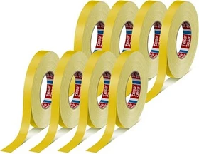 tesa tesaband 4651 Premium gelb, Gewebeband, 19mm/50m, 8 Stück