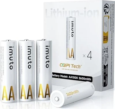 iMuto Mignon AA Li-Ion 2200mAh, 4er-Pack