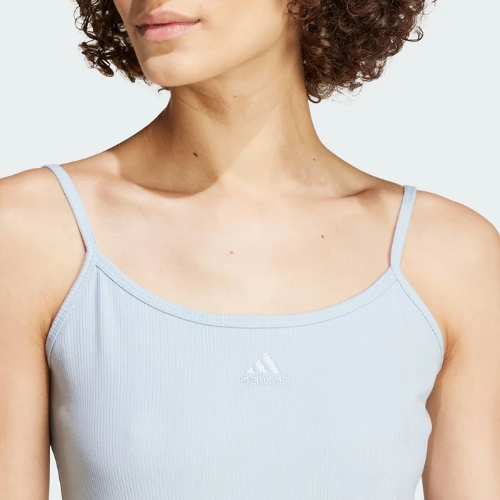 adidas ALL SZN Rib Fitted Midi Kleid wonder blue (Damen)