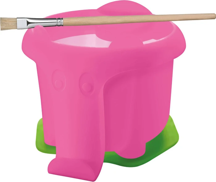 Pelikan Wasserbecher Elefant mit Pinselhalter, rosa