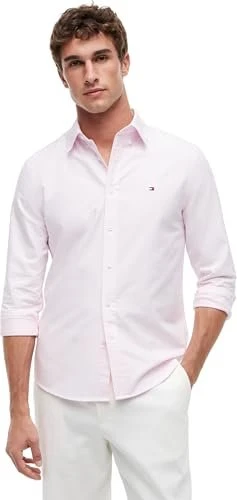 Tommy Hilfiger Regular Fit Oxford Stripes Hemd langarm (Herren)