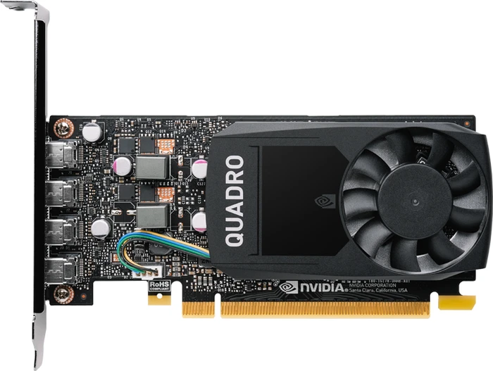 PNY Quadro P620 V2, 2GB GDDR5, 4x mDP
