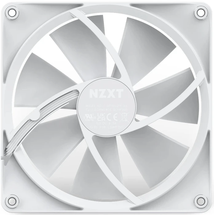 NZXT F Series F140 RGB, Matte White, weiß, 140mm
