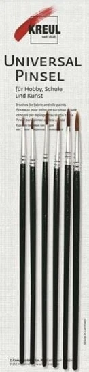 Kreul Ponyhaar Synthetics Universalpinsel rund Pinselset, 6-tlg. (723001)