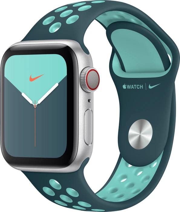 Apple Nike Sportarmband Regular für Apple Watch 40mm Midnight Turquoise/Aurora Green
