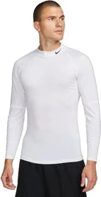 Nike Pro Funktionsshirt langarm weiß/schwarz (Herren)