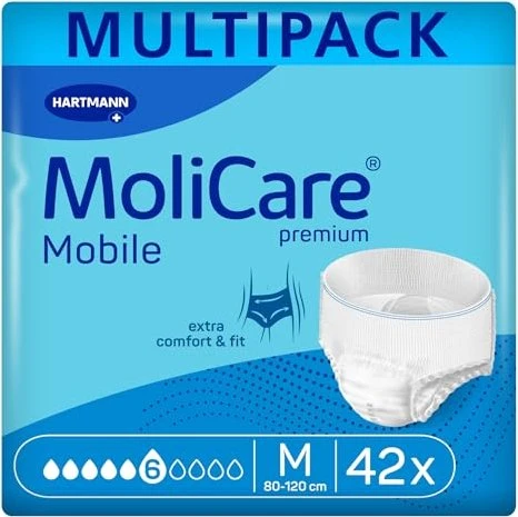 Hartmann MoliCare Premium Mobile 6 Tropfen Schutzhose Größe M, 42 Stück