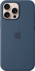 Apple Silikon Case mit MagSafe für iPhone 16 Pro Max Denim