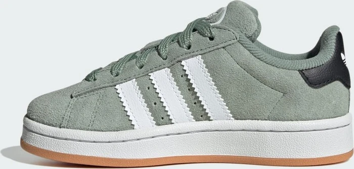adidas Campus 00s Elastic Laces silver green/cloud white/gum (Junior)