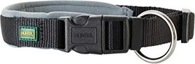 Hunter Neopren Vario Plus Halsung, Hundehalsband, Nylon, mit Neopren gepolstert, 40/2.0cm S-M, schwarz