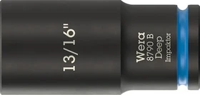 Wera 8790 B Impaktor Deep Außensechskant Steckschlüssel 3/8" zöllig, 13/16"x63mm