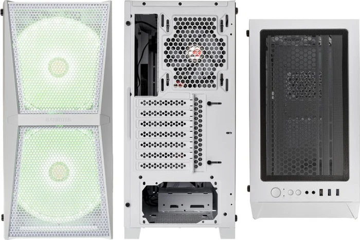 Raijintek Silenos MS Pro, weiß, Glasfenster