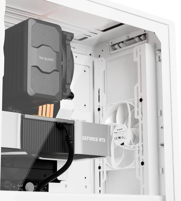 be quiet! Pure Base 501 Airflow Window White, Glasfenster