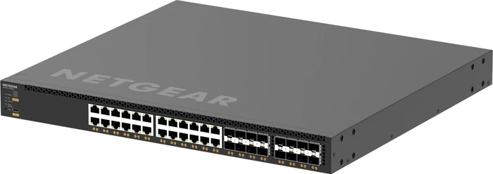 Netgear AVoIP M4350 Rackmount 10G Managed Switch, 24x RJ-45, 8x SFP+, 8x SFP28, 290W PoE++
