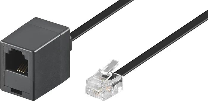 goobay Verlängerungskabel RJ-11 [Stecker] auf RJ-11 [Buchse], 6m