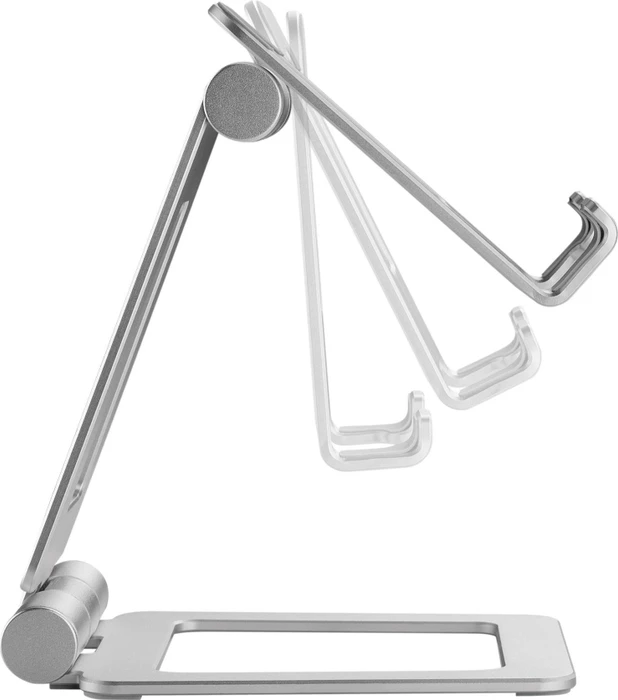 InLine Smartphone & Tablet Halter Aluminium, Tablet-Stand bis 10", faltbar