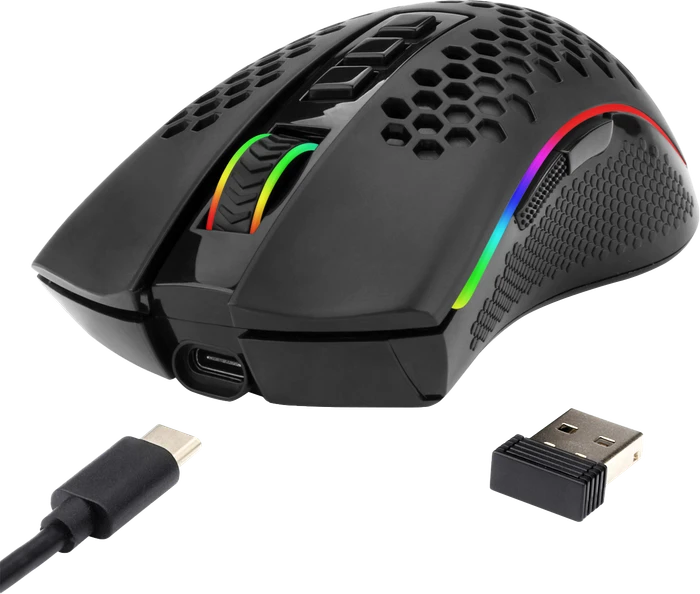 Redragon M808 Storm Pro Wireless schwarz, USB