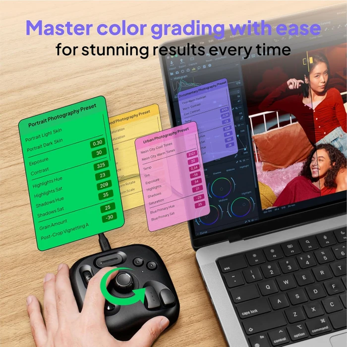 TourBox Lite Editing Controller, schwarz, USB-C