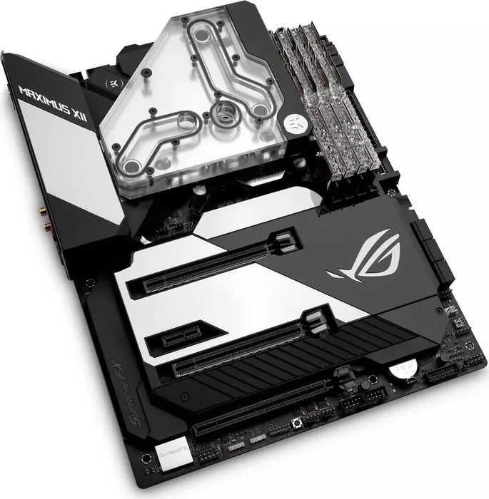 EK Water Blocks Quantum Line EK-Quantum Momentum ASUS ROG Maximus XII Formula D-RGB VRM Bridge, Nickel, Acryl
