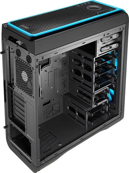 AeroCool DS 200 Blue Edition, schallgedämmt