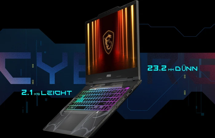 MSI Cyborg A15 AI B2HWGKG-088, Ryzen 7 260, 32GB RAM, 1TB SSD, GeForce RTX 5070, DE