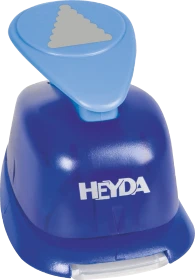 Heyda Hebel-Motivstanzer groß, Wimpel, blau, 25mm