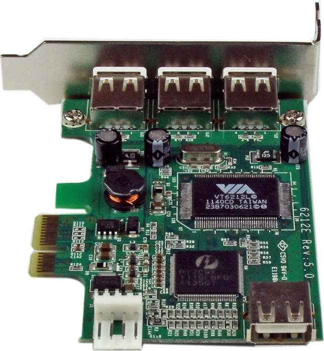StarTech PEXUSB4DP, 4x USB-A 2.0, PCIe x1