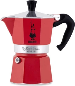 Bialetti Moka Express Color 3 Tassen Espressokanne passion red