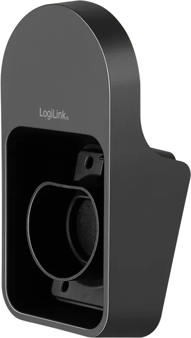 LogiLink Wandhalterung mit Kabelablage für Auto-Ladekabel