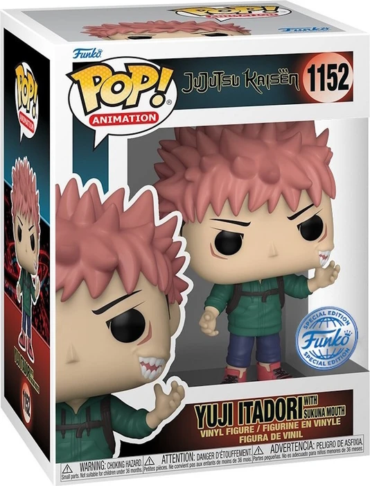 FunKo Pop! Animation - Jujutsu Kaisen - Yuji Itador witzh Sukana Mouth