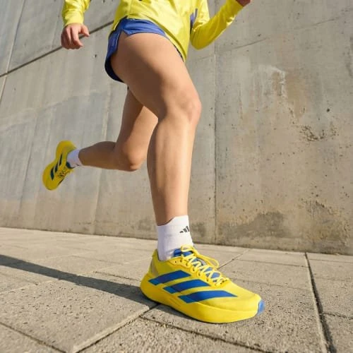 adidas Adizero Evo SL Woven yellow/royal blue/iron metallic (Herren)