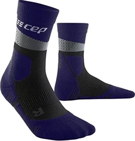 CEP Max Cushion Mid Wandersocken grau/violett (Herren)
