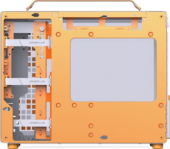 Jonsbo Z20 Orange White, weiß/orange, Glasfenster
