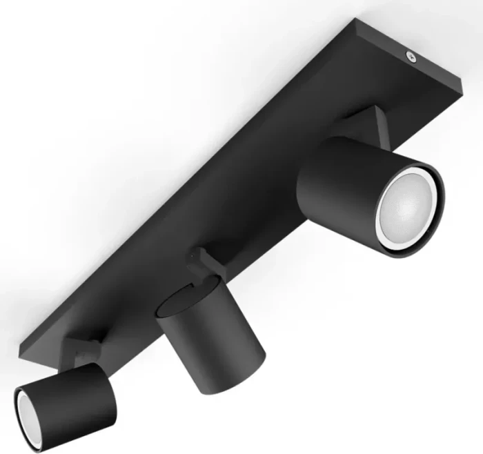 Philips Hue White Ambiance Runner Spot 3-flammig schwarz